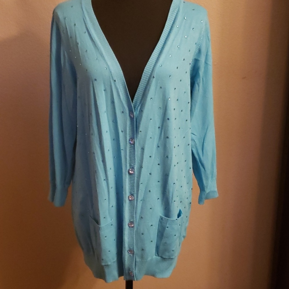 QUAKER FACTORY BLING CARDIGAN